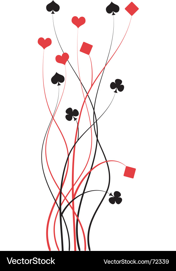 Playing Card Pattern vector image