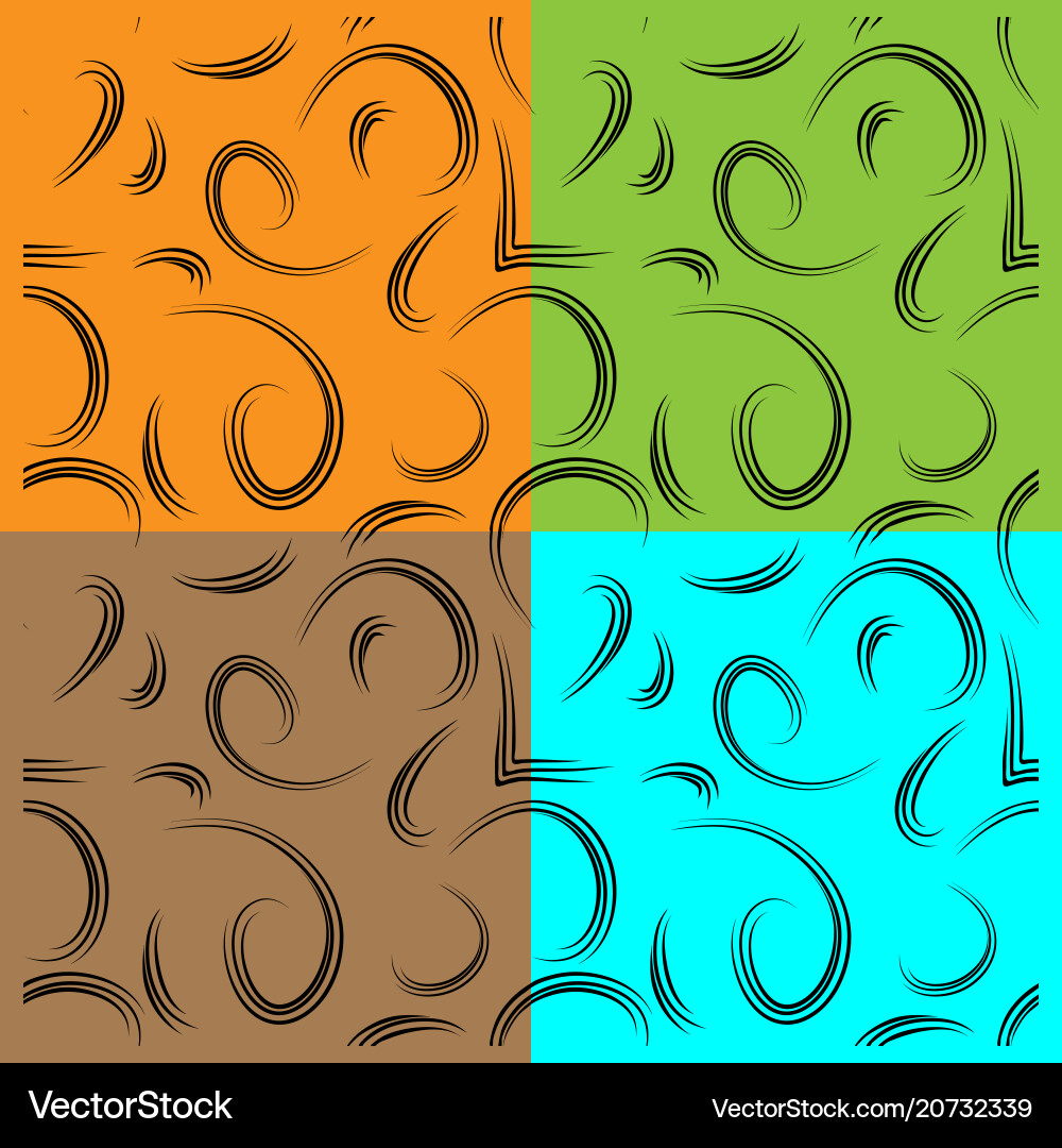 Set of patterns from curls to represent natural Set of patterns from curls to represent natural vector image