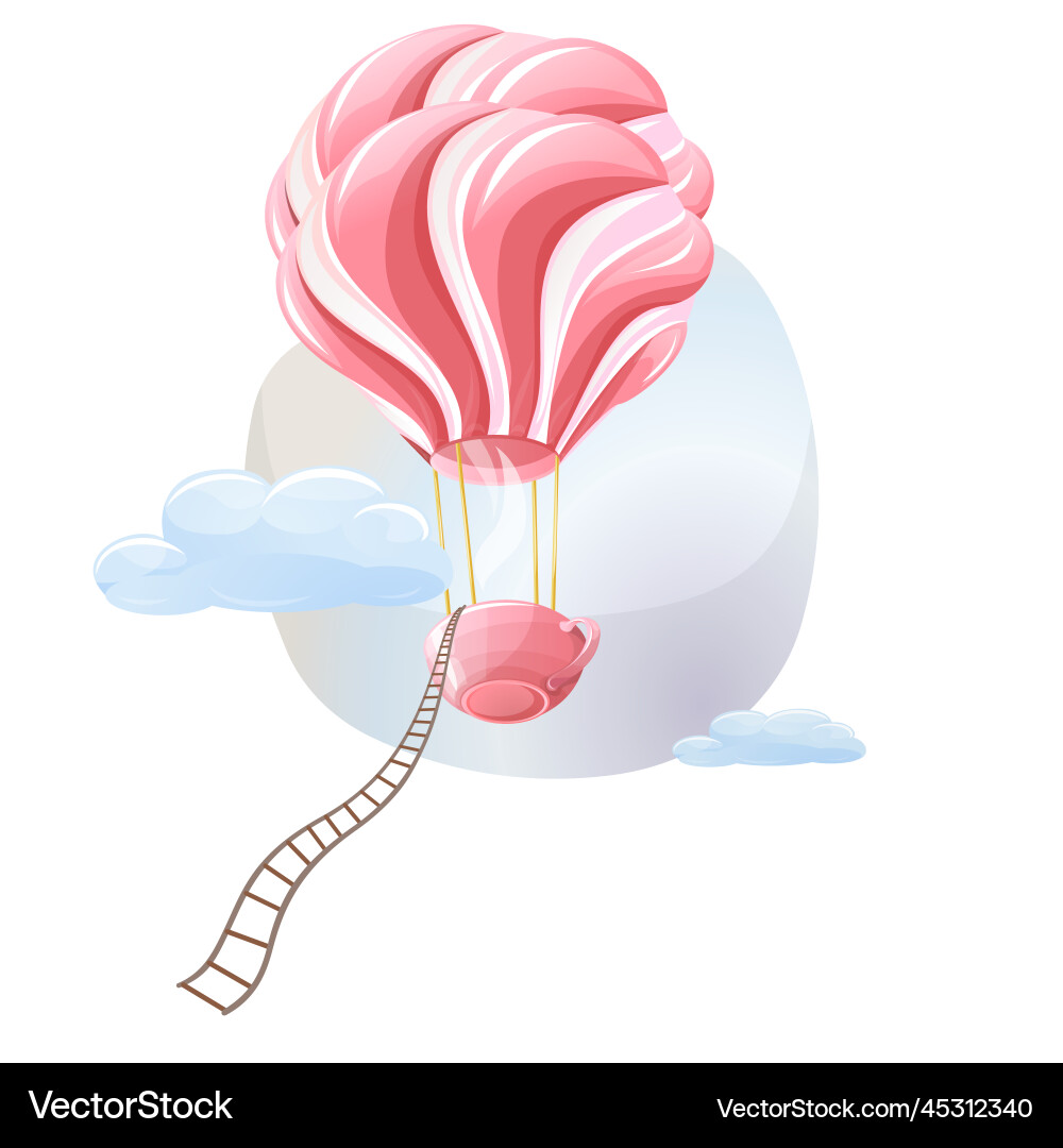 A image with balloon in the form Vector Image