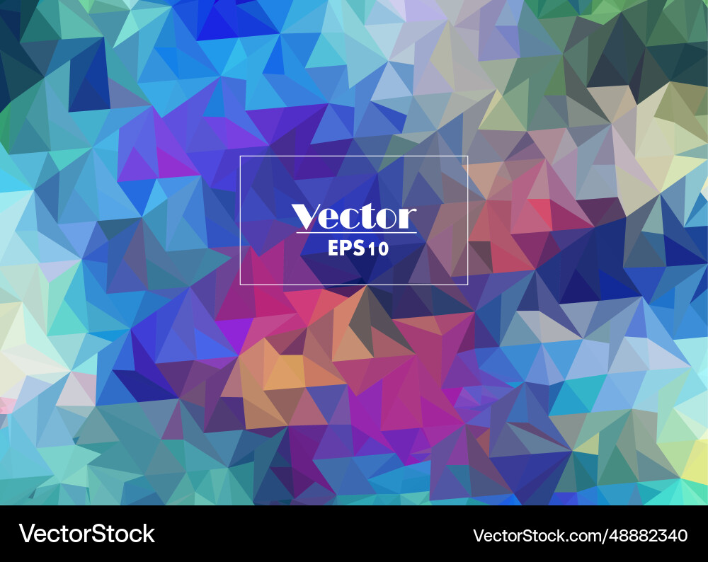 Abstract digital multicolored image stylized from vector image