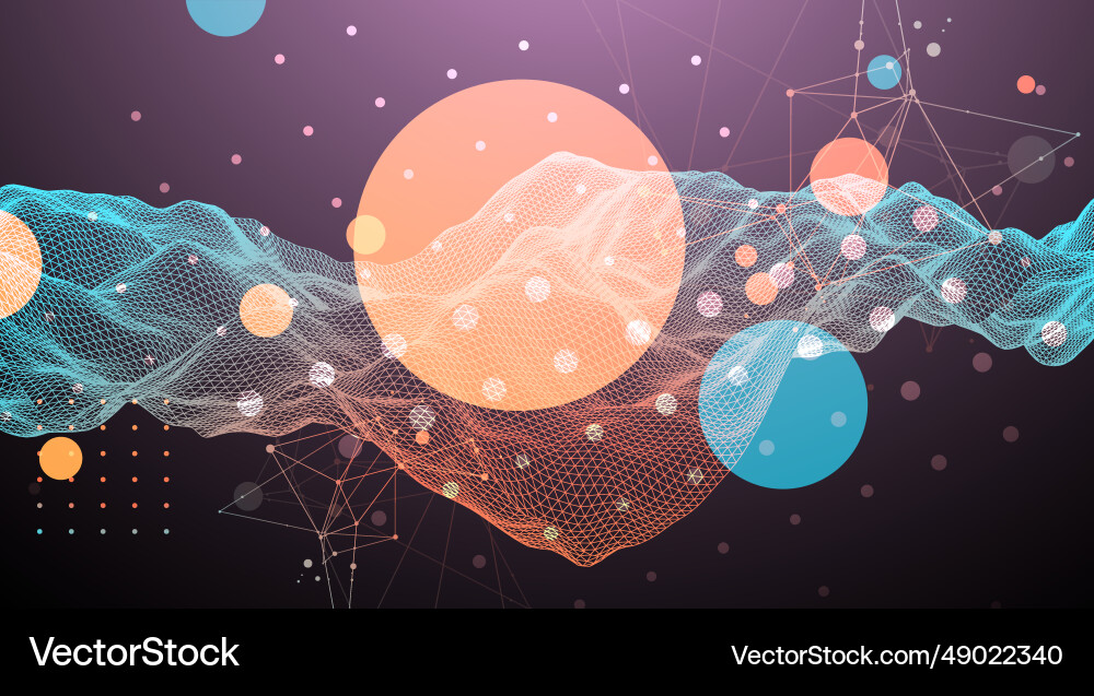 Abstract wave is made in a frame style Abstract wave is made in a frame style vector image