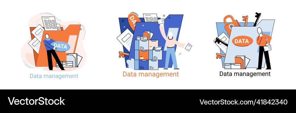 Big data analytics platform management Big data analytics platform management vector image