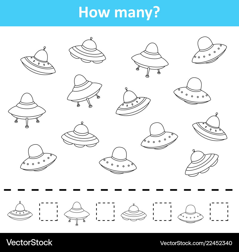 Counting game for preschool children count how ma Counting game for preschool children count how ma vector image