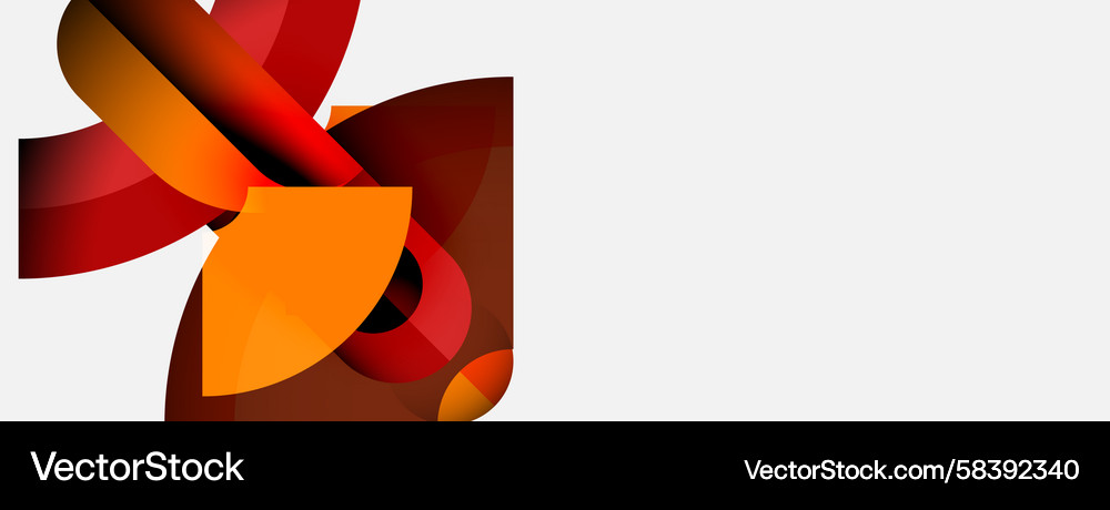 Dynamic Overlapping Shapes Vector Image