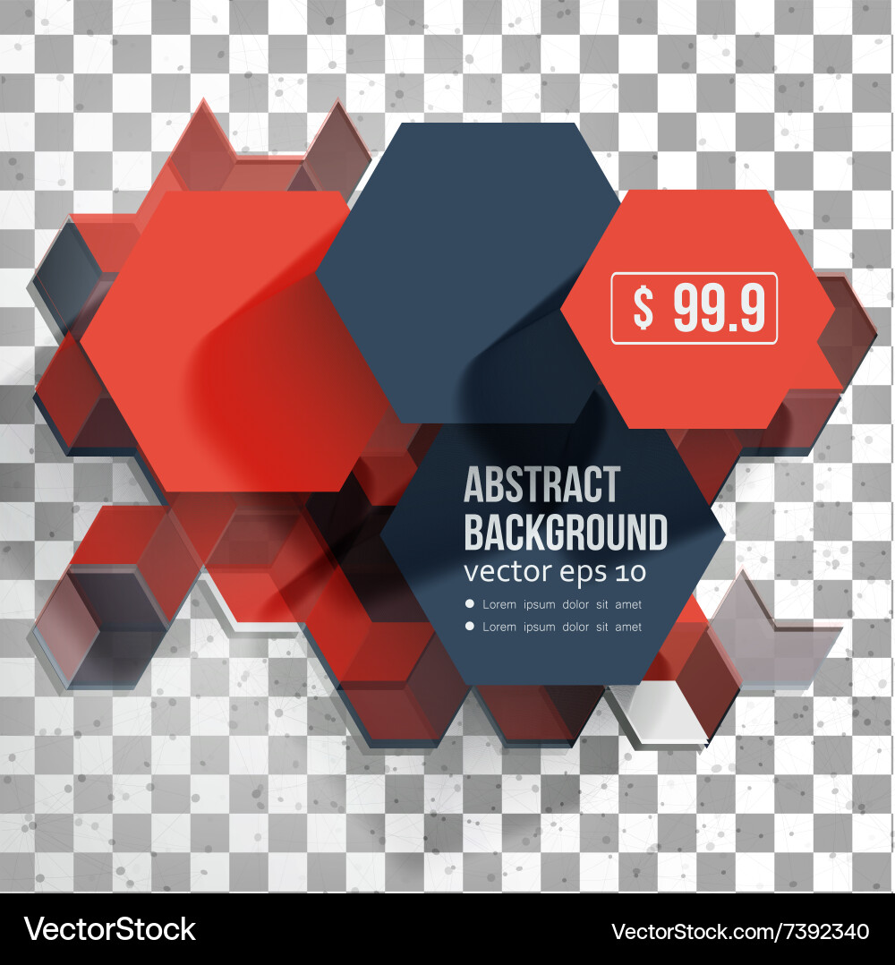 Hexagonal Abstract Background vector image