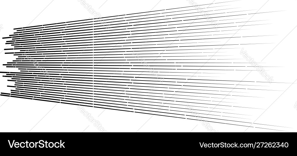Random 3d dashed lines in perspective segmented Random 3d dashed lines in perspective segmented vector image
