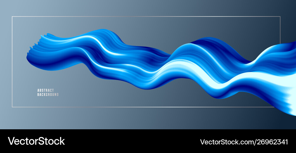 3d fluid gradient color abstract background Vector Image