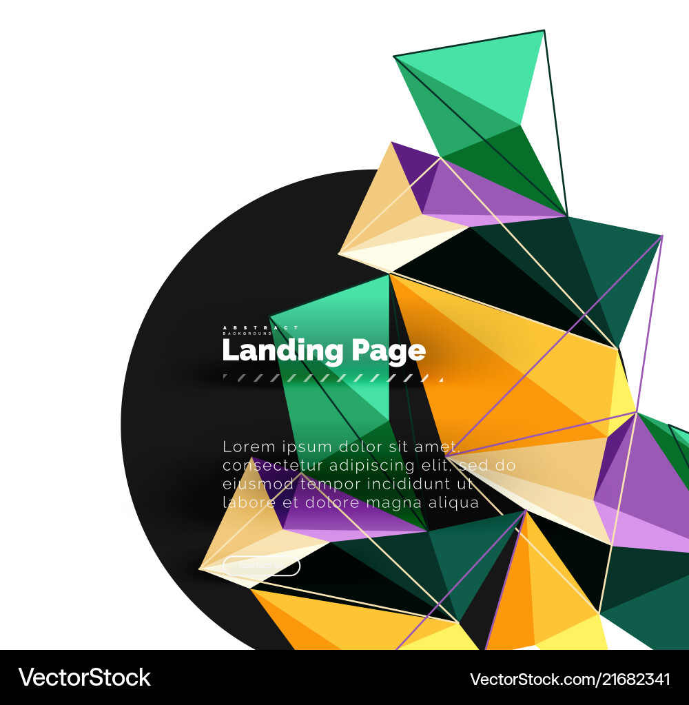 3d triangle abstract background polygonal 3d triangle abstract background polygonal Vector Image