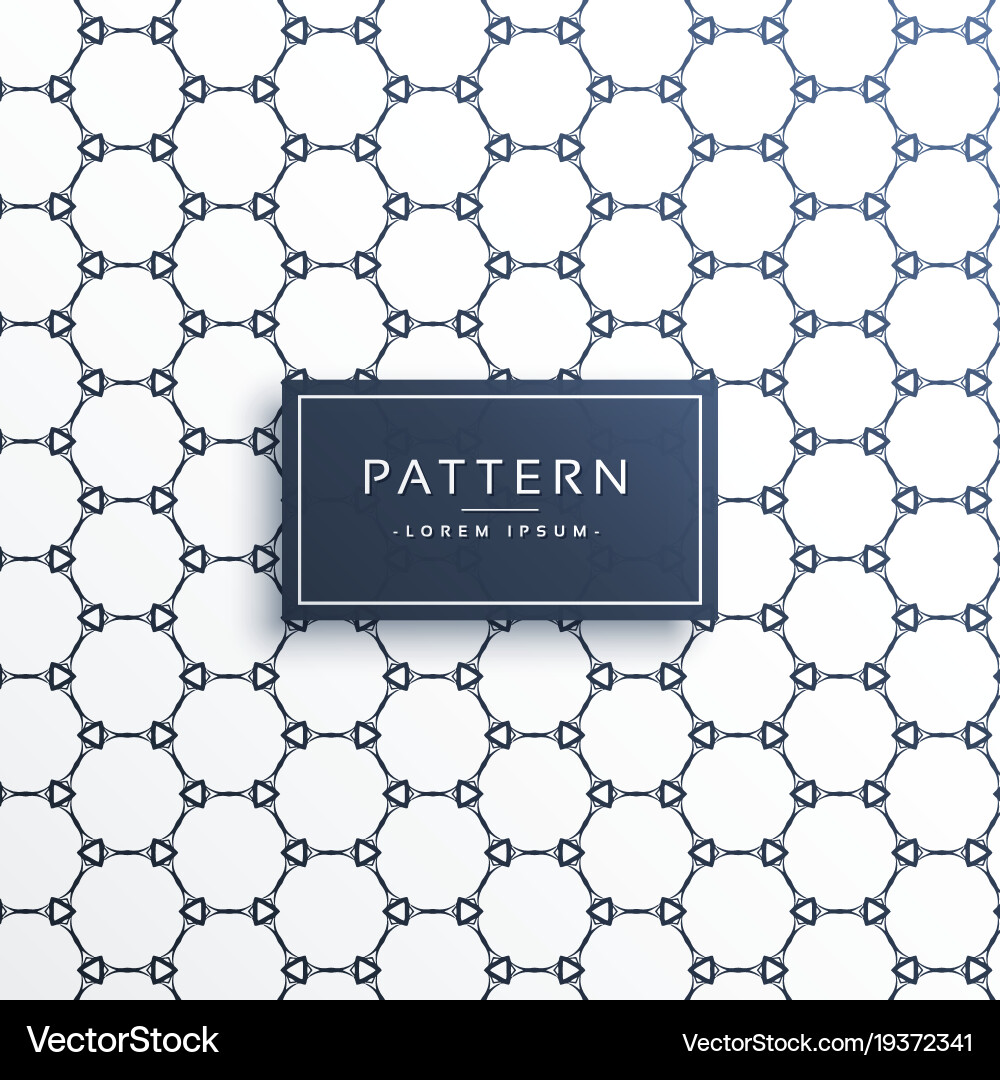 Abstract clean geometric hexagonal shape pattern Vector Image