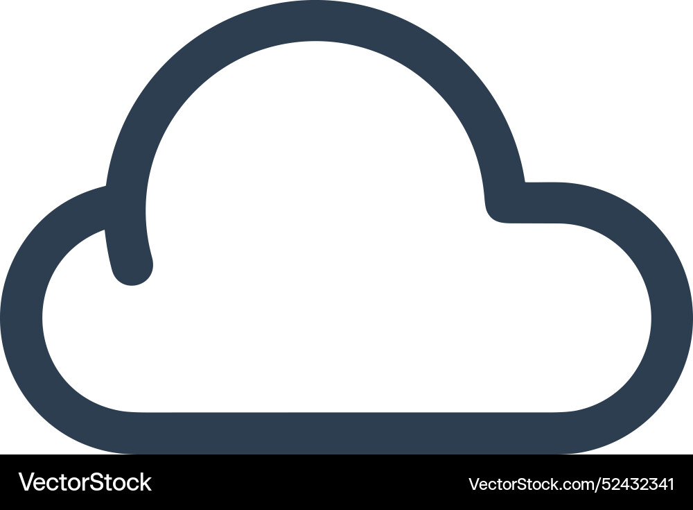 Cloud storage icon symbol image of the database Cloud storage icon symbol image of the database Vector Image