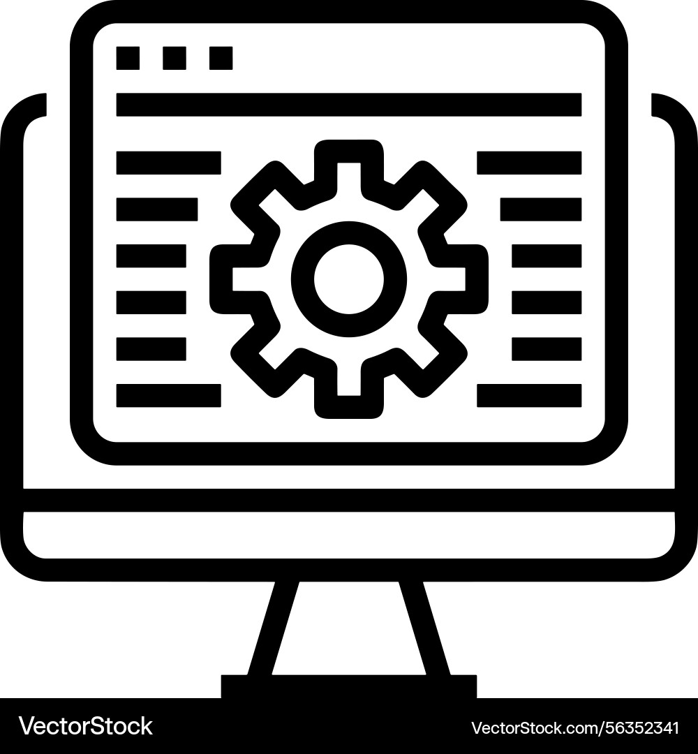 Computer icon symbol image Vector Image