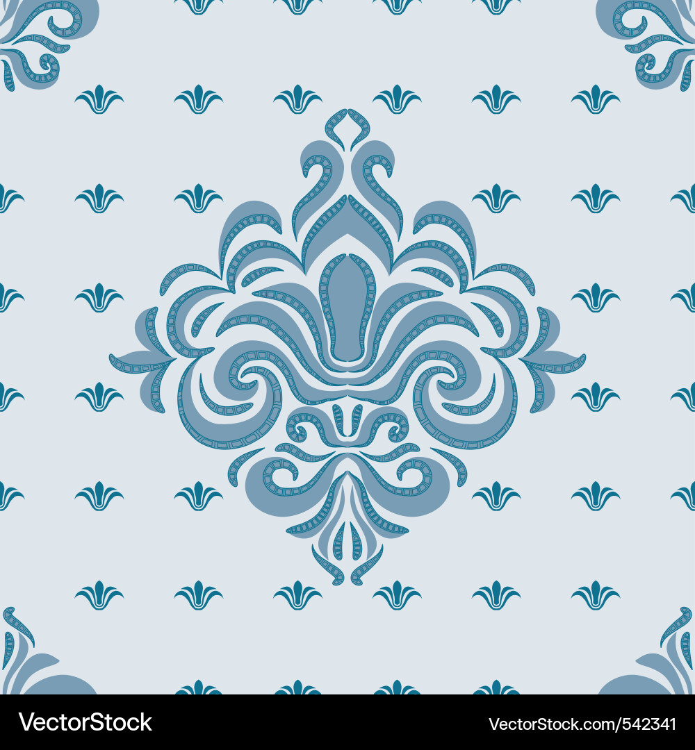 Elegant Damask Pattern Vector Image