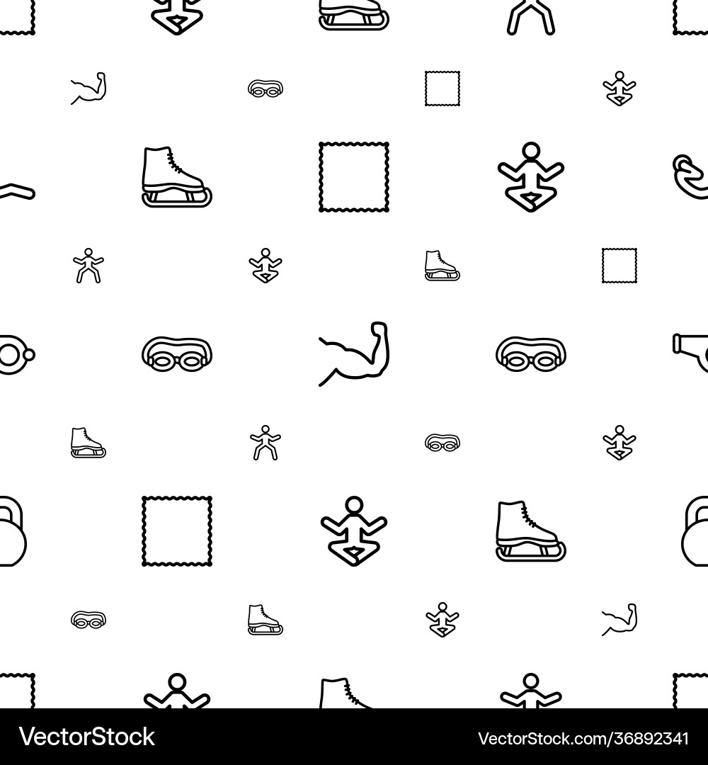 Exercise icons pattern seamless white background Exercise icons pattern seamless white background vector image