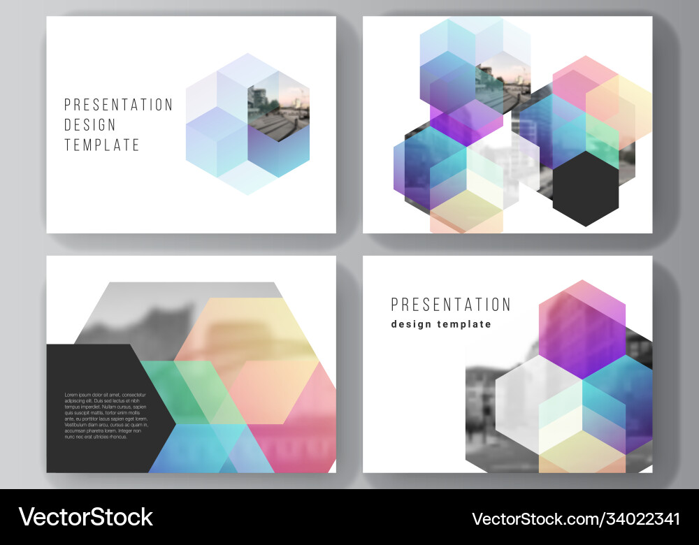 Layout presentation slides design Layout presentation slides design vector image
