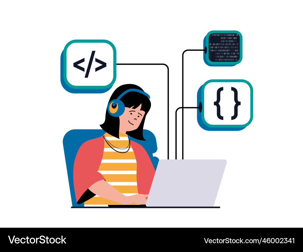 Programming Software Development Concept vector image