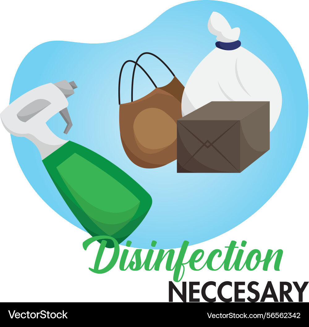Disinfection of objects Vector Image