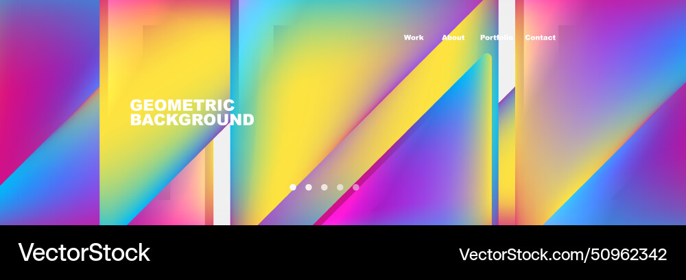Gradient triangles composition with bright fluid Gradient triangles composition with bright fluid vector image