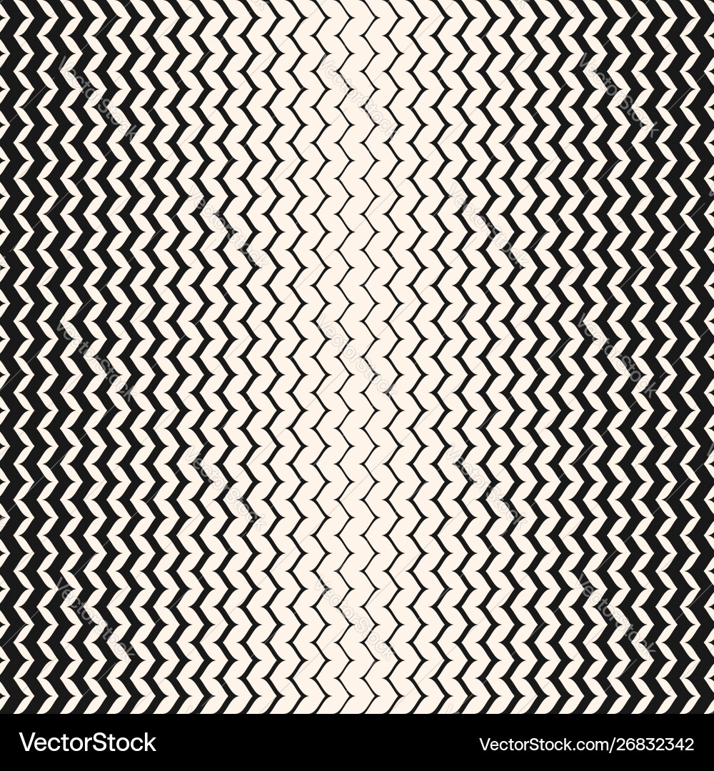 Halftone seamless pattern vertical zig zag lines Halftone seamless pattern vertical zig zag lines vector image