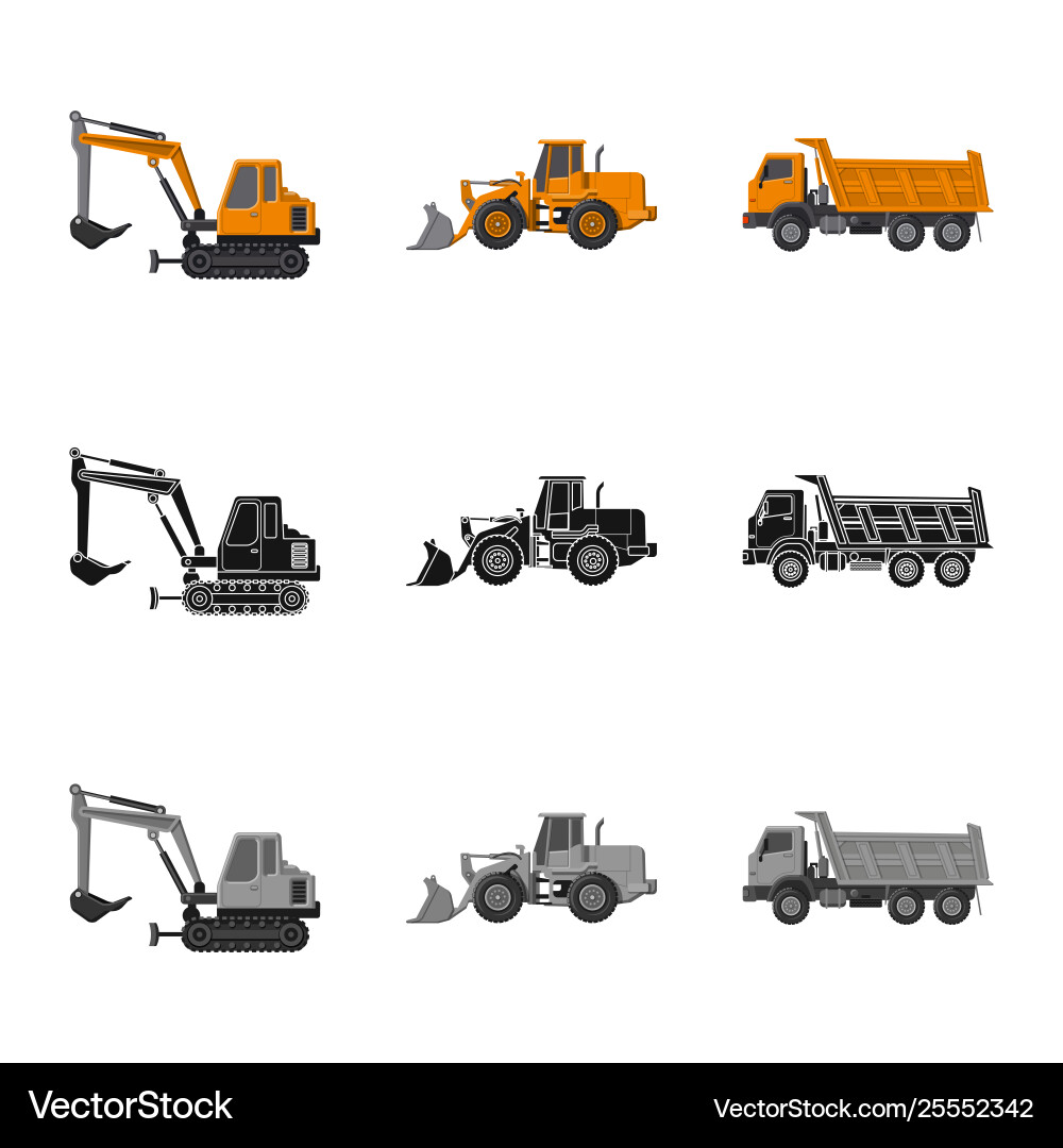 Isolated object build and construction icon Isolated object build and construction icon vector image