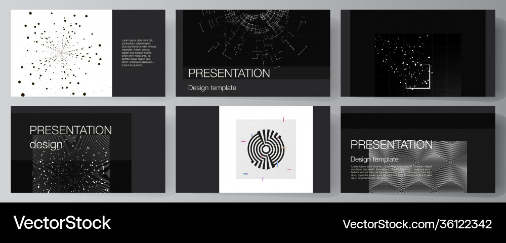 Layout presentation slides design vector image