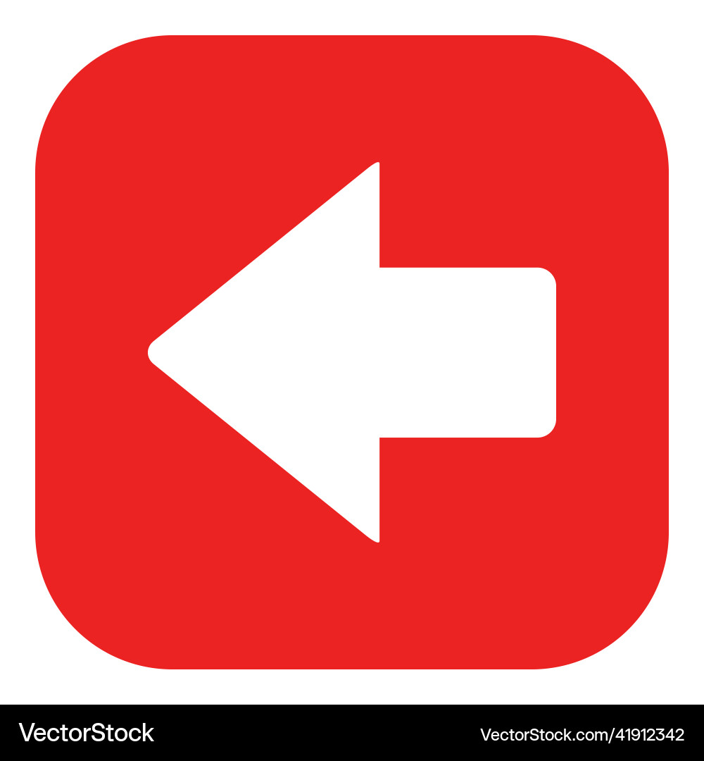Left arrow and app icon vector image