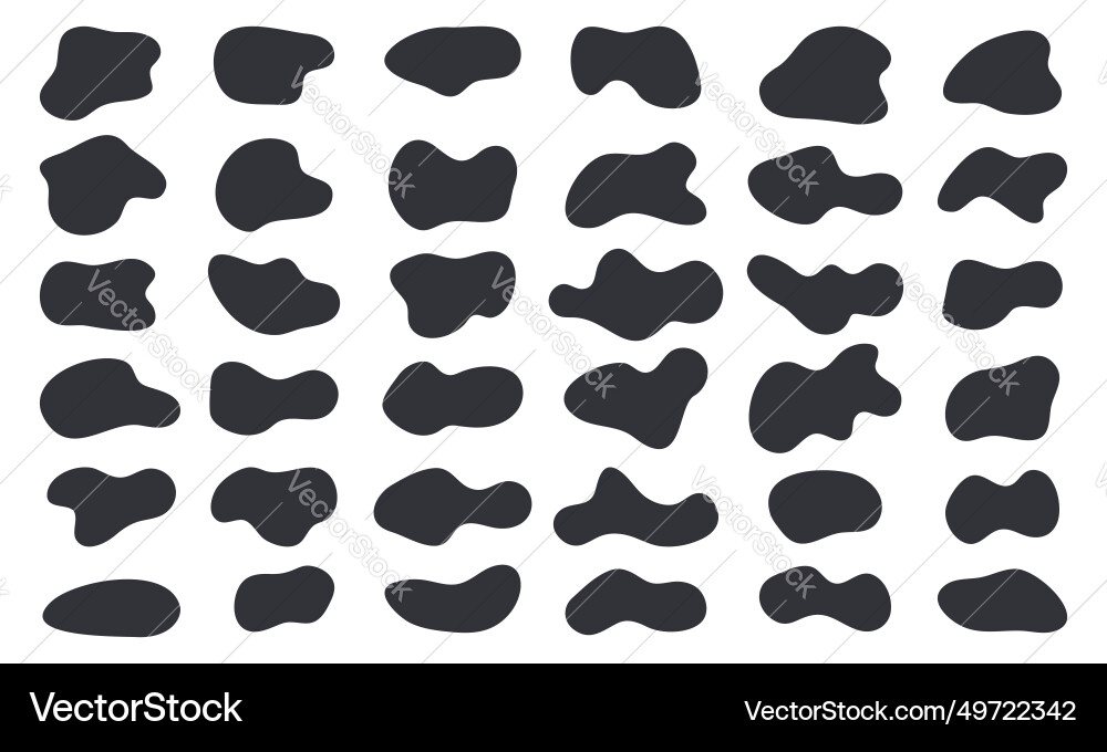 Organic Blob Shapes - Abstract Forms vector image