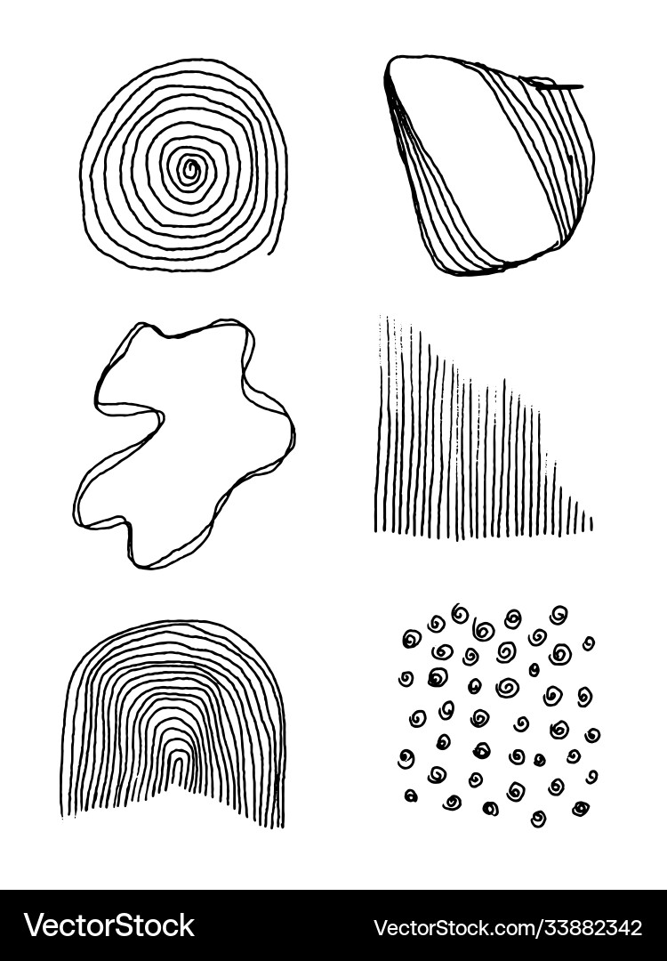 Retro Abstract Elements Set Vector Image