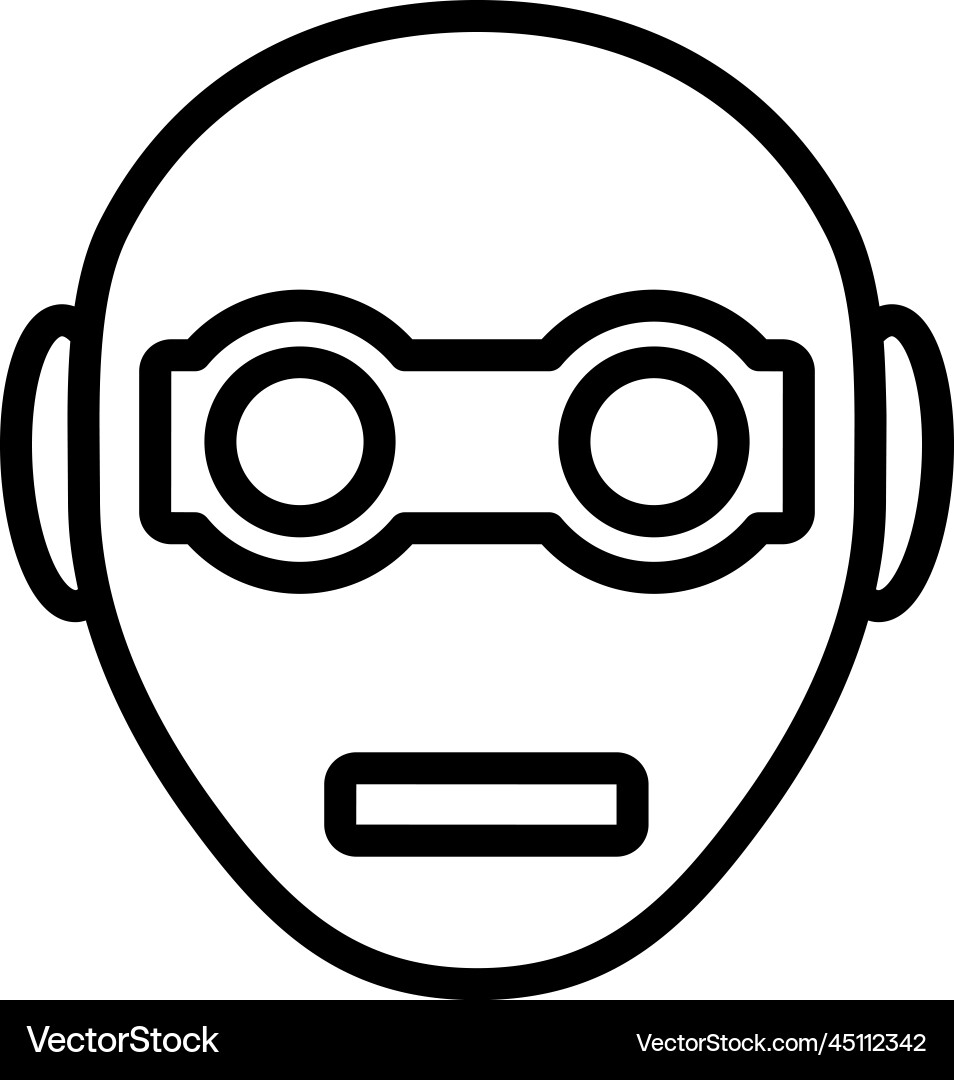 Robot bot icon vector image