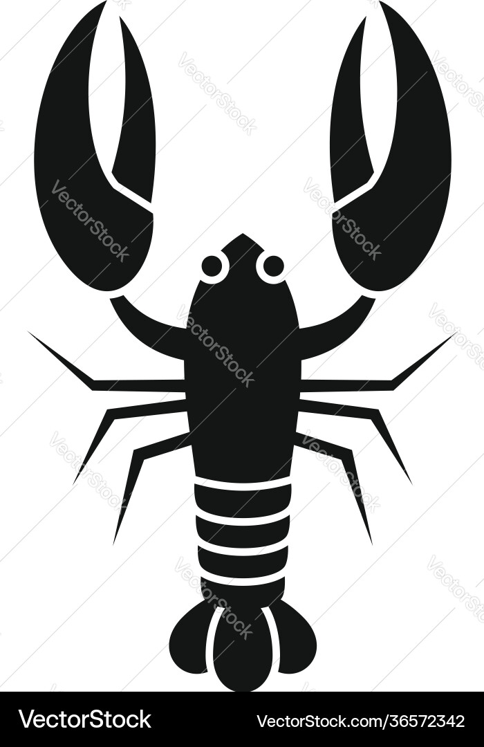 Sea Lobster Icon - Simple Vector Image