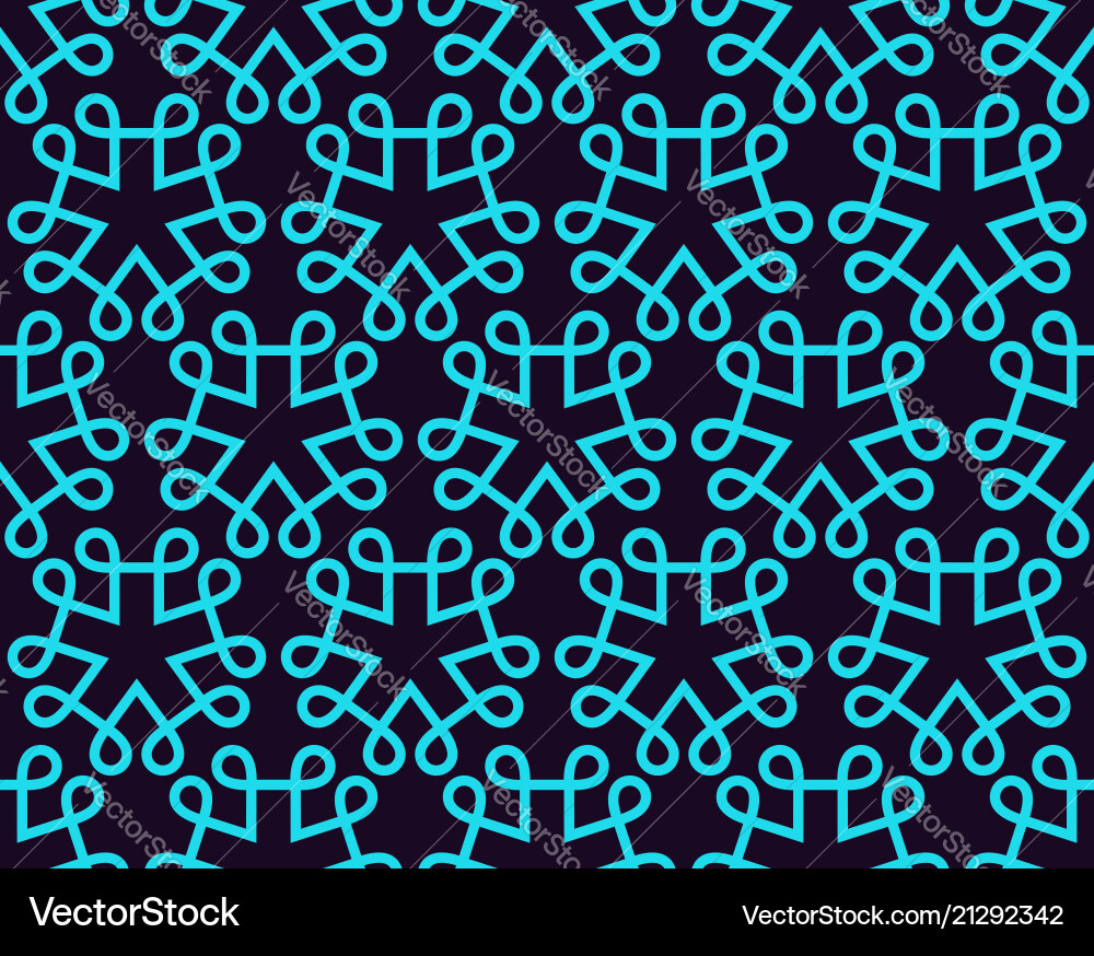 Seamless pattern ornament of lines and curls vector image