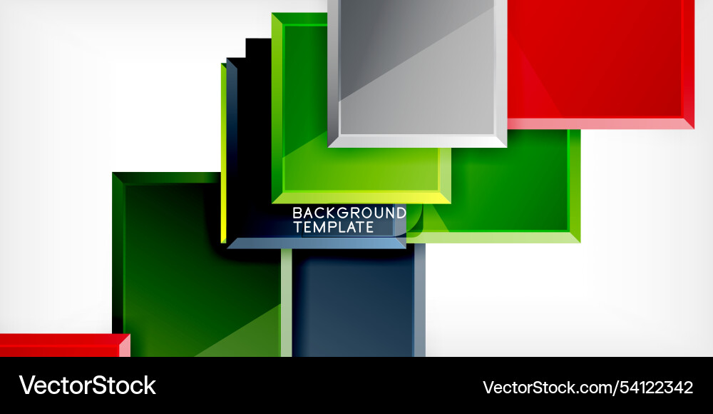 Square shape color abstract geometry Vector Image