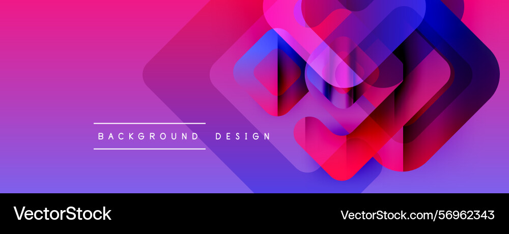 Abstract geometric shapes overlap creating Vector Image