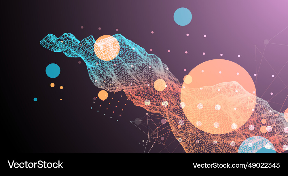 Abstract wave is made in a frame style Abstract wave is made in a frame style vector image