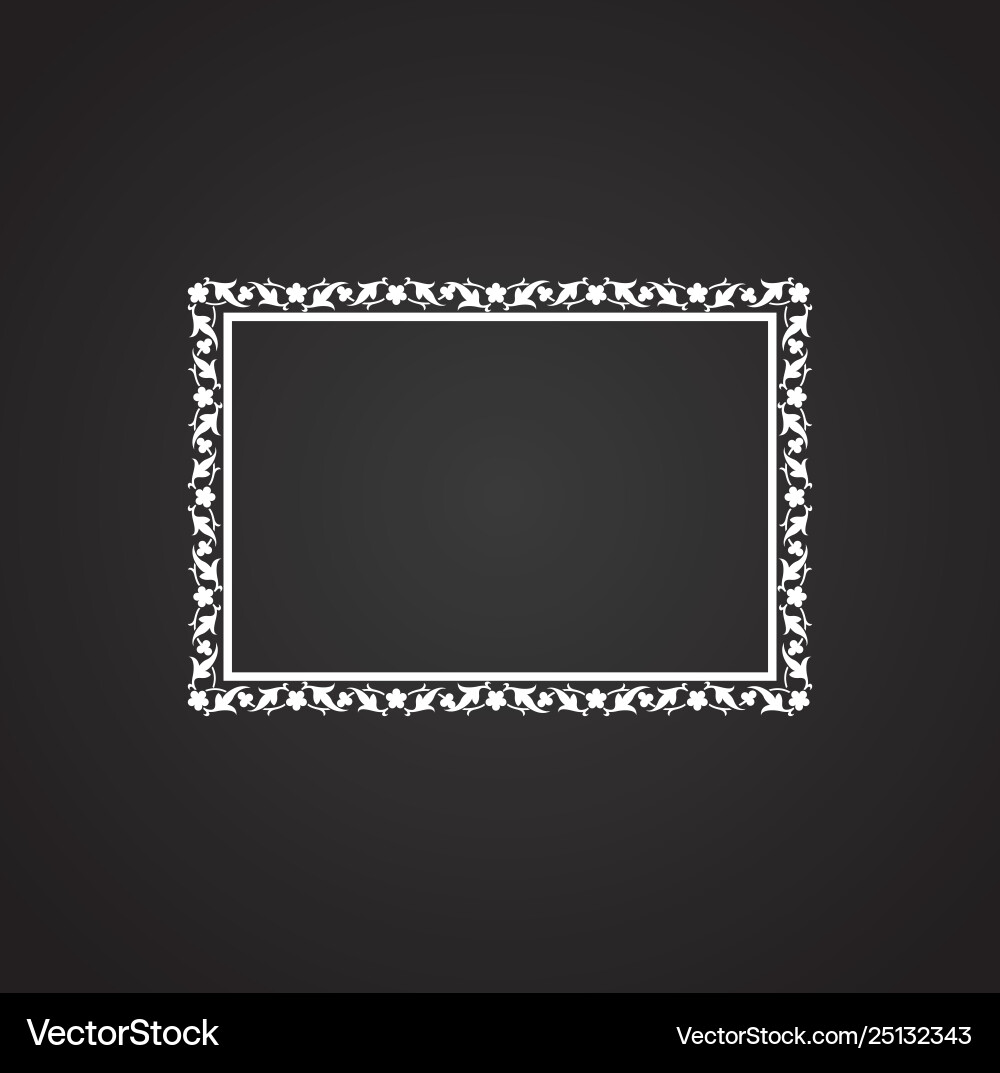 Frame icon on background for graphic and web Frame icon on background for graphic and web vector image