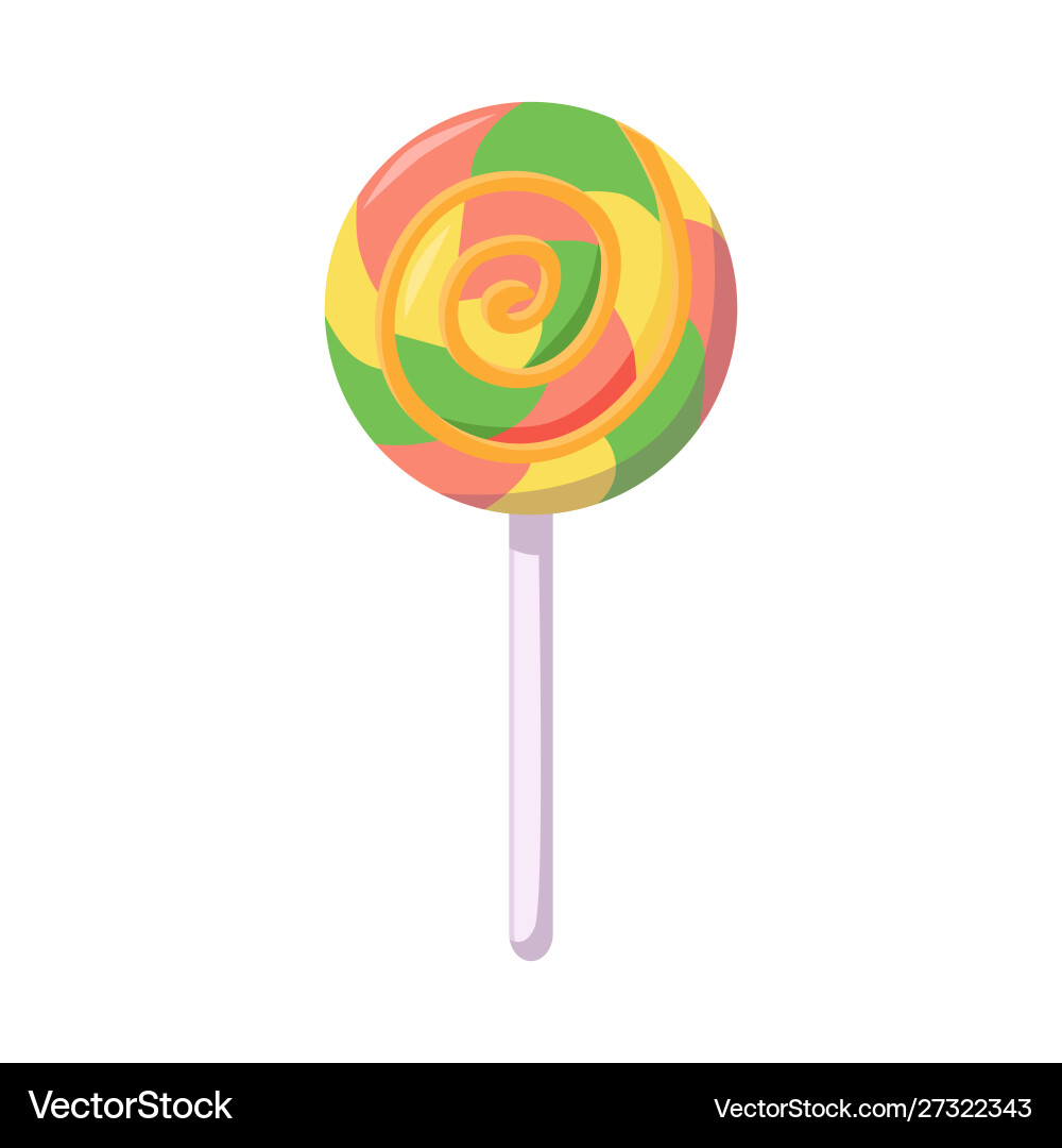 Isolated object lollipop and spiral symbol web Vector Image