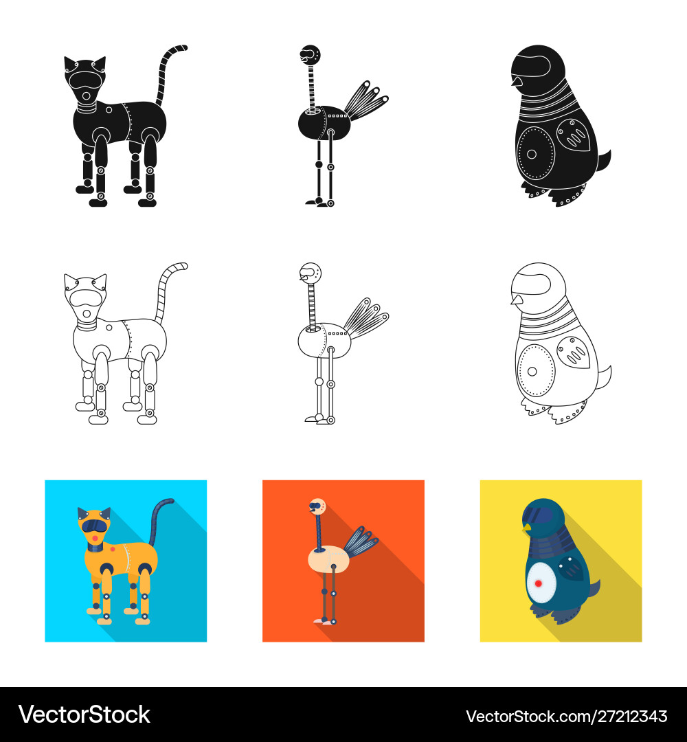 Isolated object toy and science icon set Isolated object toy and science icon set vector image