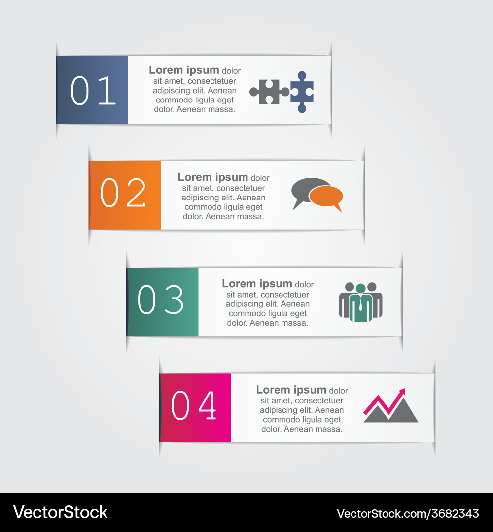 Modern Workflow Layout vector image