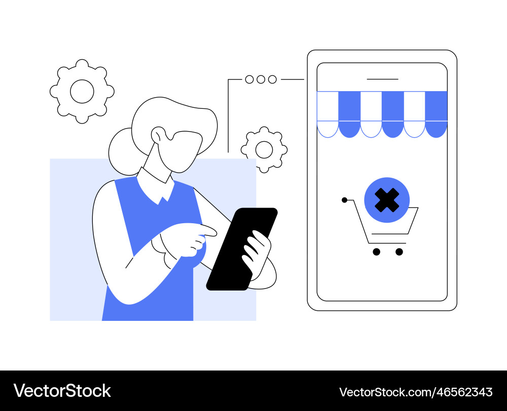 Order closed abstract concept Order closed abstract concept vector image