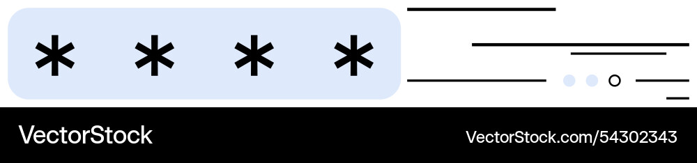 Passwort-Eingabefeld mit Sternchen und Fortschritt Passwort-Eingabefeld mit Sternchen und Fortschritt vektorbild