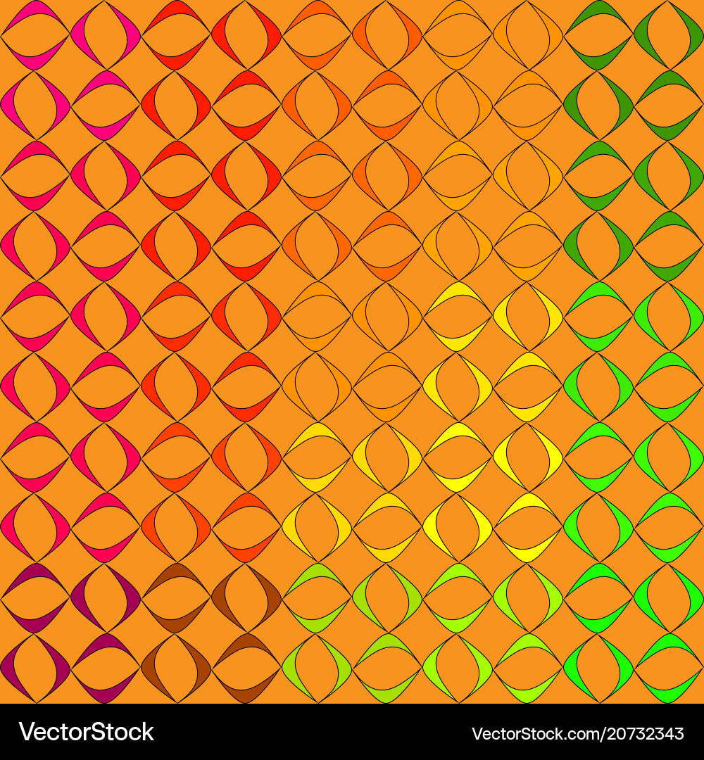 Pattern from schematic colorful objects Pattern from schematic colorful objects vector image