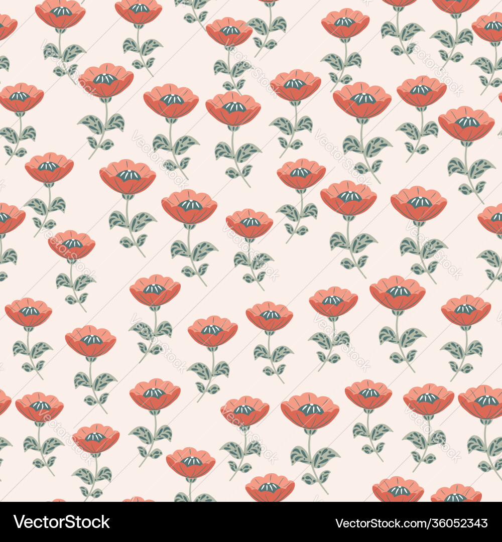 Random ditsy seamless pattern in doodle style Random ditsy seamless pattern in doodle style vector image