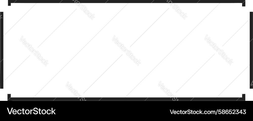 Rounded Rectangle Border Vector Image