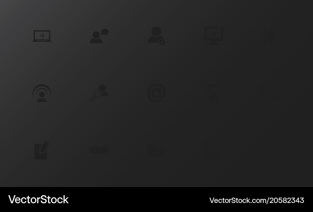 Set of 15 editable network icons includes symbols Vector Image