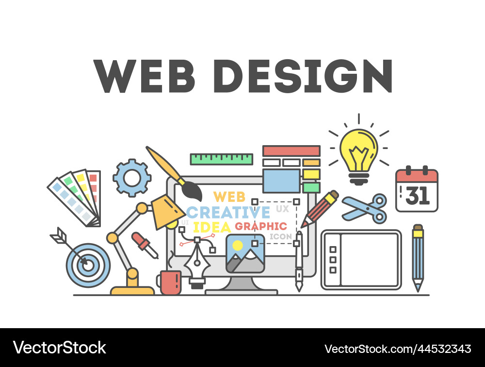 Web design Web design Vector Image