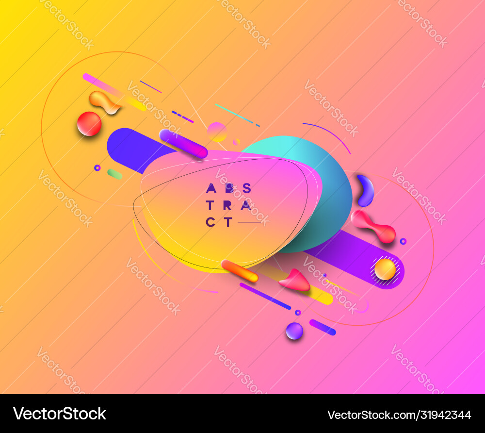 Abstract colorful pattern design and background vector image