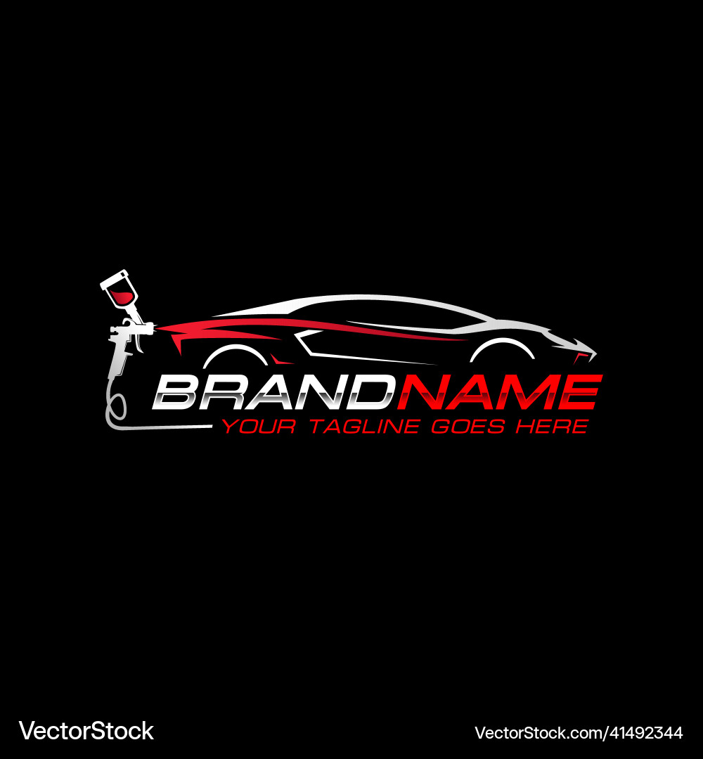 Auto paint logo Royalty Free Vector Image - VectorStock