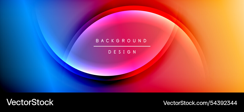 Bright rainbow style color gradient with curve Bright rainbow style color gradient with curve vector image