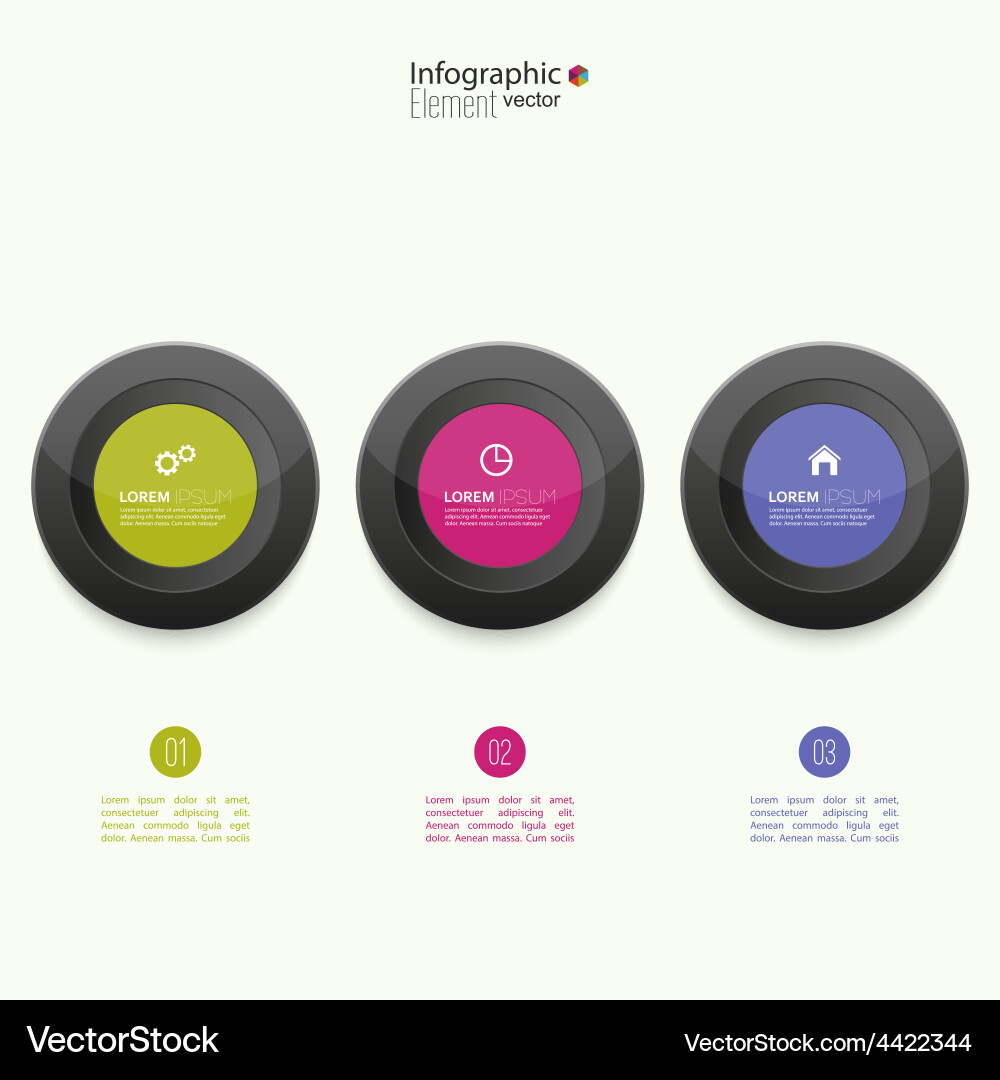 Comparative chart with templates for presentation vector image