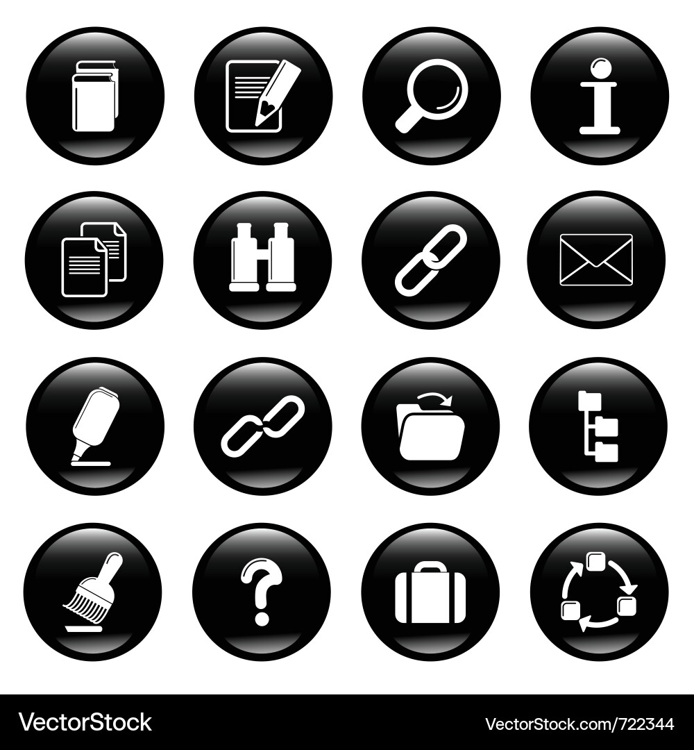 Computer Icon Set vector image