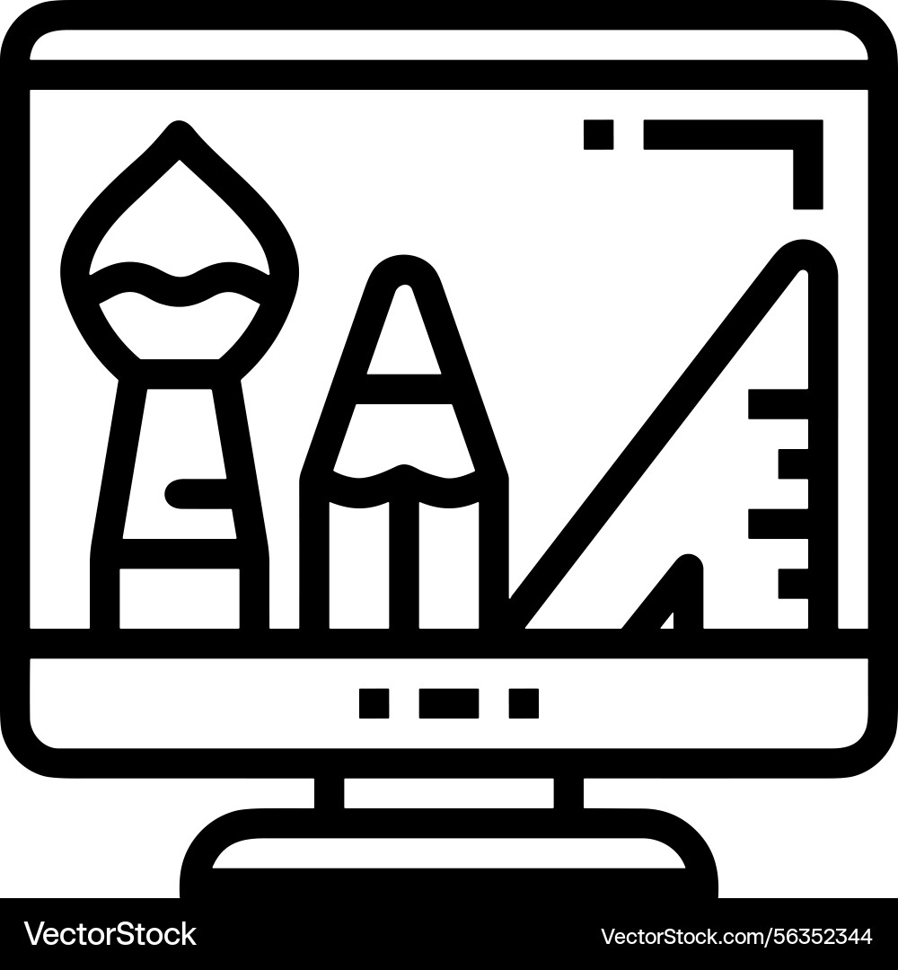 Computer icon symbol image Vector Image
